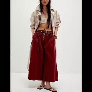 We The Free Blossom Pull-On Jeans Red